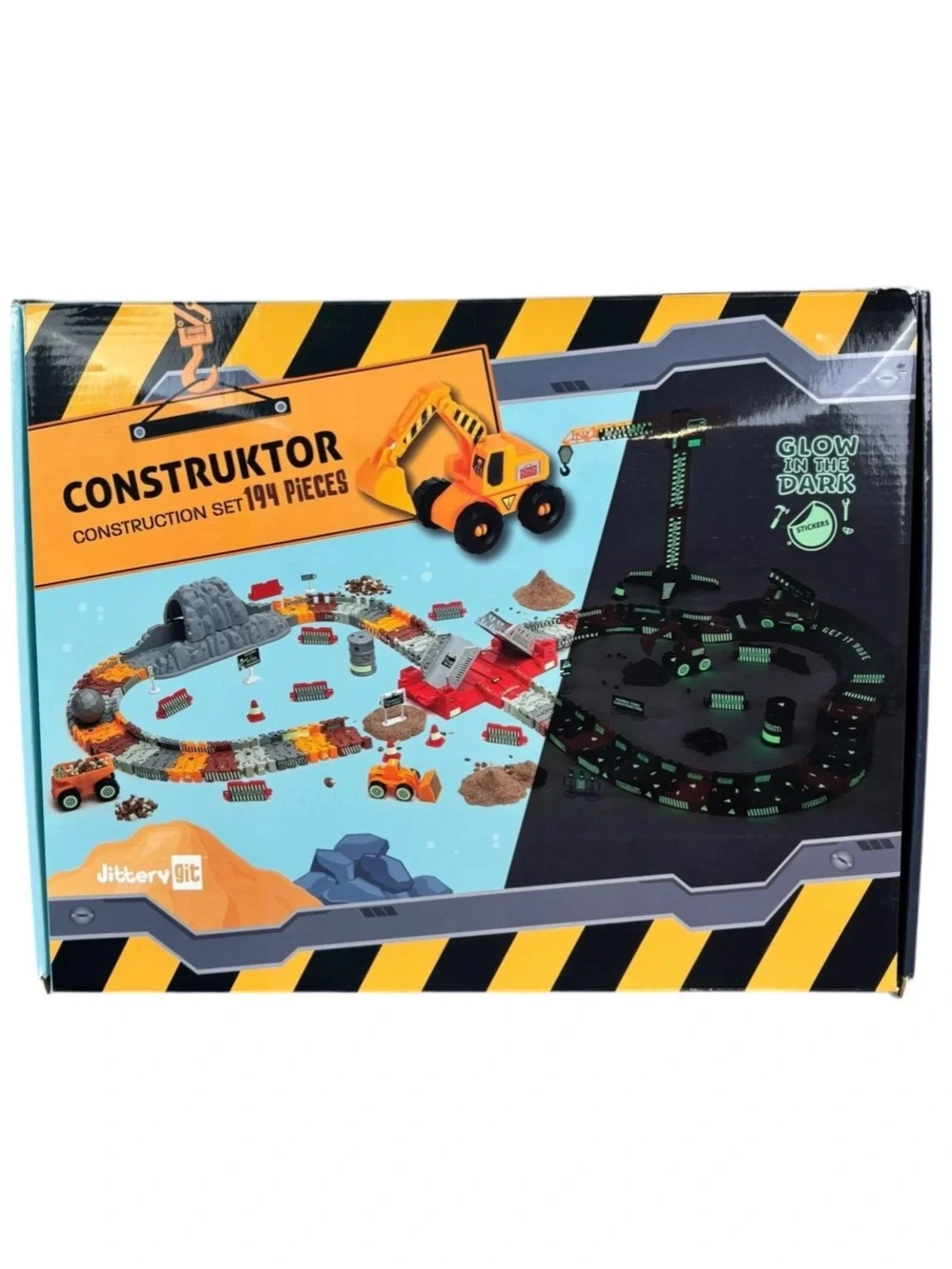 Construction Site & Trucks Track Set Like New